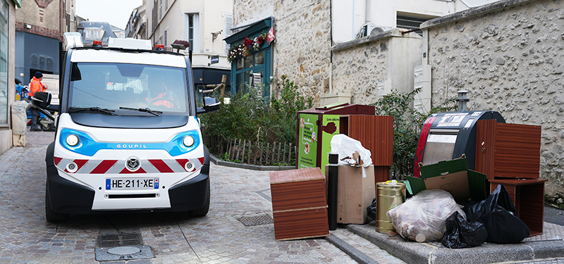 Dépôt sauvage en centre-ville